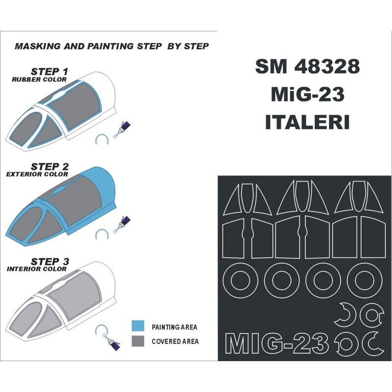 Mikoyan MiG-23 (exterior and interior) (designed To Be Farming with ITALERI kits)