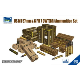 US M1 57mm & 6PR 7cwt (BR) Ammunition Set (Model kits x4) 