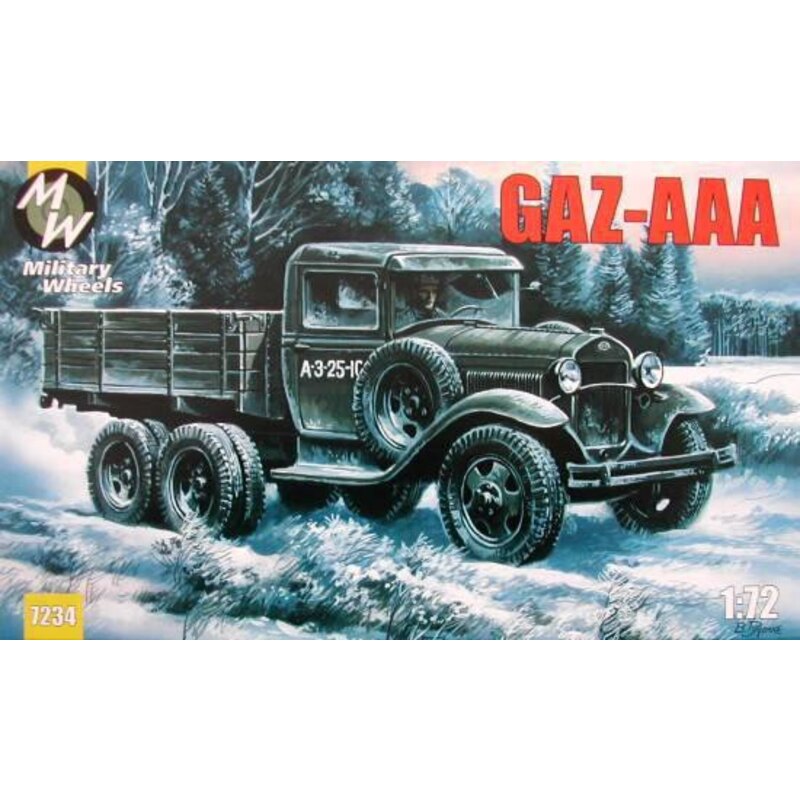 1/72 WWII GAZ-AA Soviet 3-Axle Cargo Truck