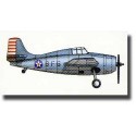 1/350 F4F4 Wildcat Aircraft Set for USS Hornet (10/Bx)