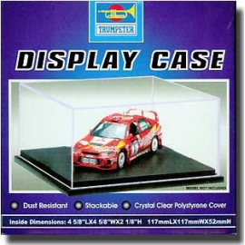 Display case. 117mmW x 117mmL x 52mmH Model kit