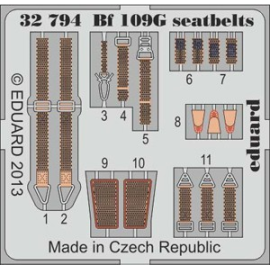 bf 109g seatbelts revell Model kit