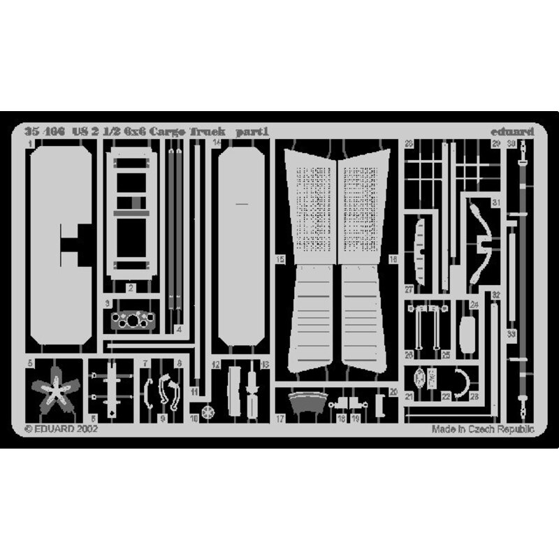 US2 1/2 6 x 6 cargo truck (designed to be assembled with model kits from Tamiya kit TA35218)