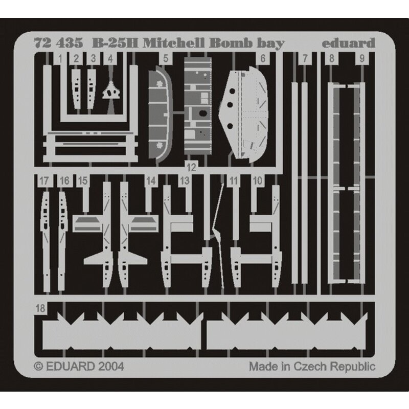North American B-25H Mitchell Bomb Bay (designed to be assembled with model kits from Hasegawa)
