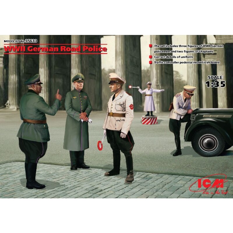 WWII German Road Police4 figures