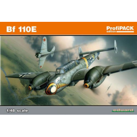 Messerschmitt Bf 110E Reedition of Eduard tool kit (first release 09/2007). PE set included, decals Model kit
