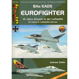 Book BAe/EADS Eurofighter/Typhoon £ - 10 Jahre Einsatz in der Luftwaffe. Sized A4, softcover, 64 pages, over 120 photographs, s