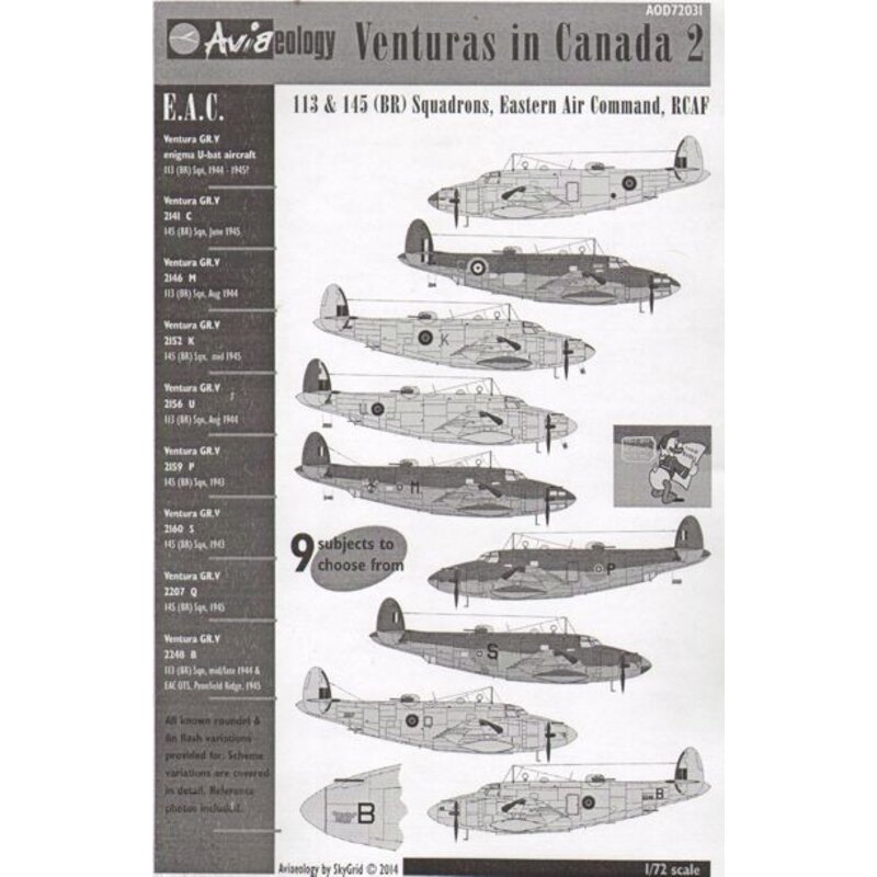 Venturas in Canada 2: RCAF Eastern Air Command