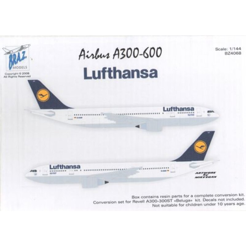 A300-600 Conv. for Revell Beluga Lufthansa Decals