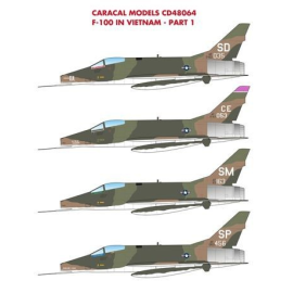 Decals North-American F-100D Super Sabre 'Hun' in Vietnam - Part 1 