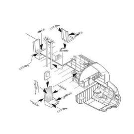 Avro Lancaster B.I/Mk.II/Mk.III - seats (designed to be used with Airfix and Hasegawa kits) [B.I(F.E.)/B.III B.II B.III Mk.I/III