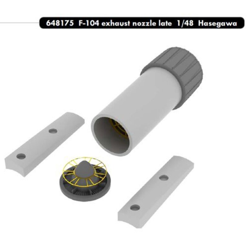 Lockheed F-104 Starfighter exhaust nozzle late (designed to be used with Hasegawa kits) [F-104C/F-104DJ/F-104G/TF-104G/F-104J/F-