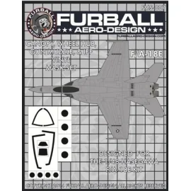 McDonnell-Douglas F/A-18E Super Hornet Vinyl Mask Set (designed to be used with the Hasegawa kits)