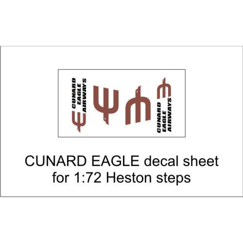 Cunard Eagle) decal sheet for 1:72 Heston steps. For more information on this product, please click on the link to go to the Air