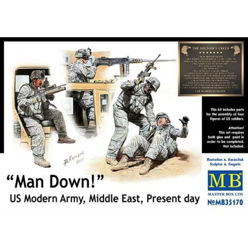 Man Down! Modern US Army, Middle East, Present day