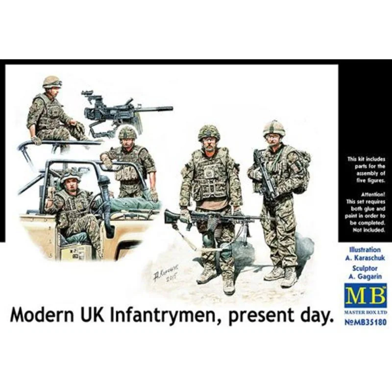 Modern UK infantrymen, present day