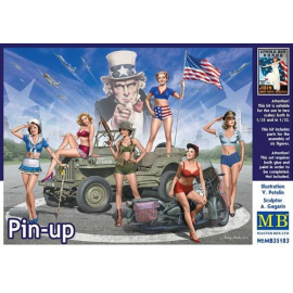 Pin-Up'Please Note: Vehicle and Flag are not included. Figures