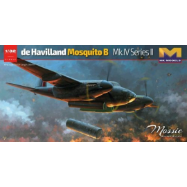 De Havilland Mosquito Mk.IV / PR.Mk.I / IVIncludes two bonus figures - pilot and Navigator- Brand new state of the art tooling.-
