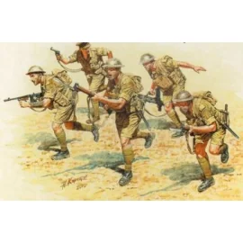 British Infantry in action Northern Africa WW II era