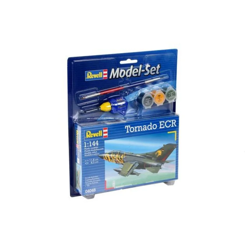 Tornado Ecr Model Set - box containing the model, paints, brush and glue