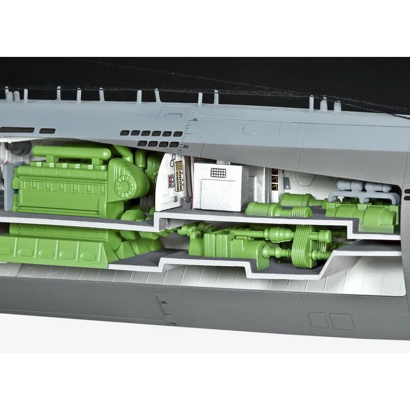 U-Boat type XXI U-2540 with interior detail.