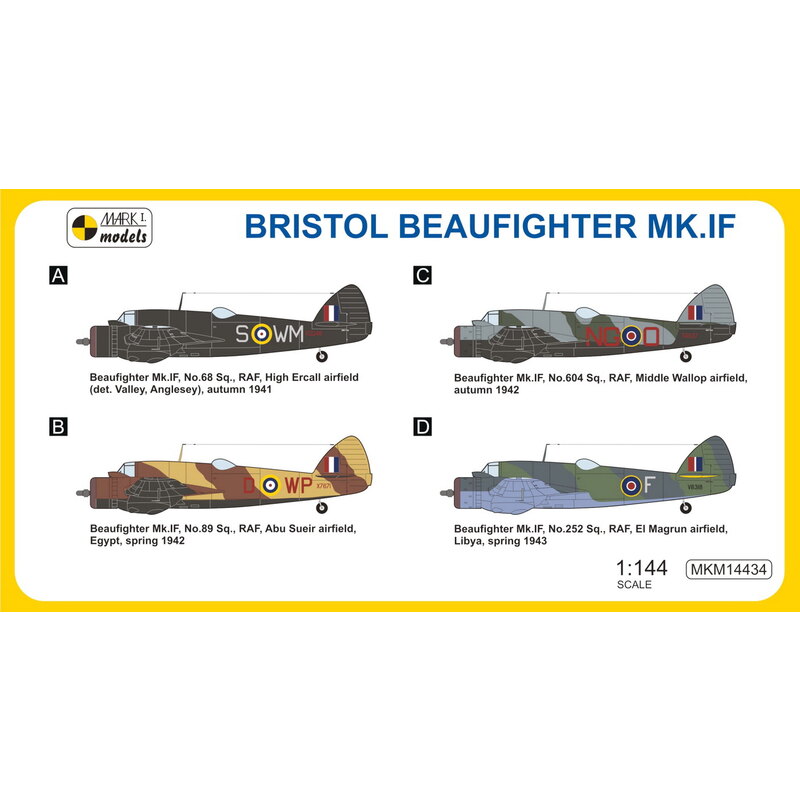 Bristol Beaufighter Mk.IF Night FighterThe Bristol Beaufighter was a British long-range heavy fighter, developed early in 1939