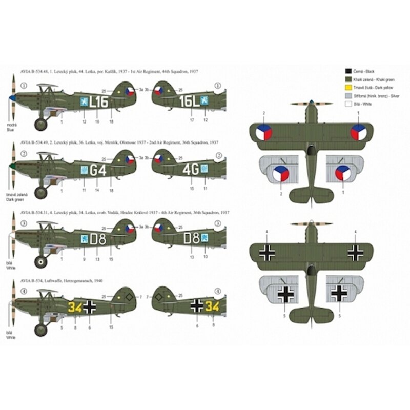 Avia B-534/I version. The prototype of B-534 flew for the first time on 25 May 1933. The first procurement order for the B-534 w