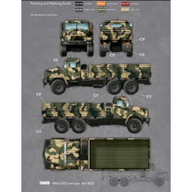 Ukraine KrAZ-6322 Late.- Postionable front wheels- Build with cab doors open or closed- Detailed engine, chassis & cab interior-