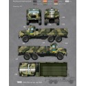 Ukraine KrAZ-6322 Late.- Postionable forehead wheels- Build with cab doors open or closed- Detailed engine, chassis & cab interi