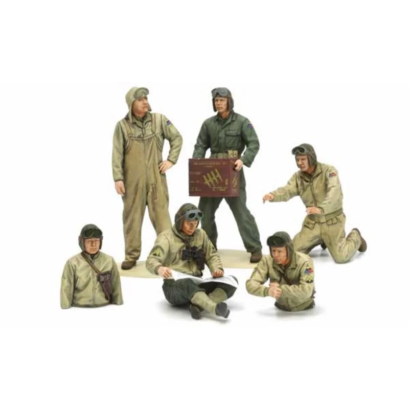 US Tank Crew European Theatre. This figure set depicts a typical crew which would have been attached to a tank in Europe after t