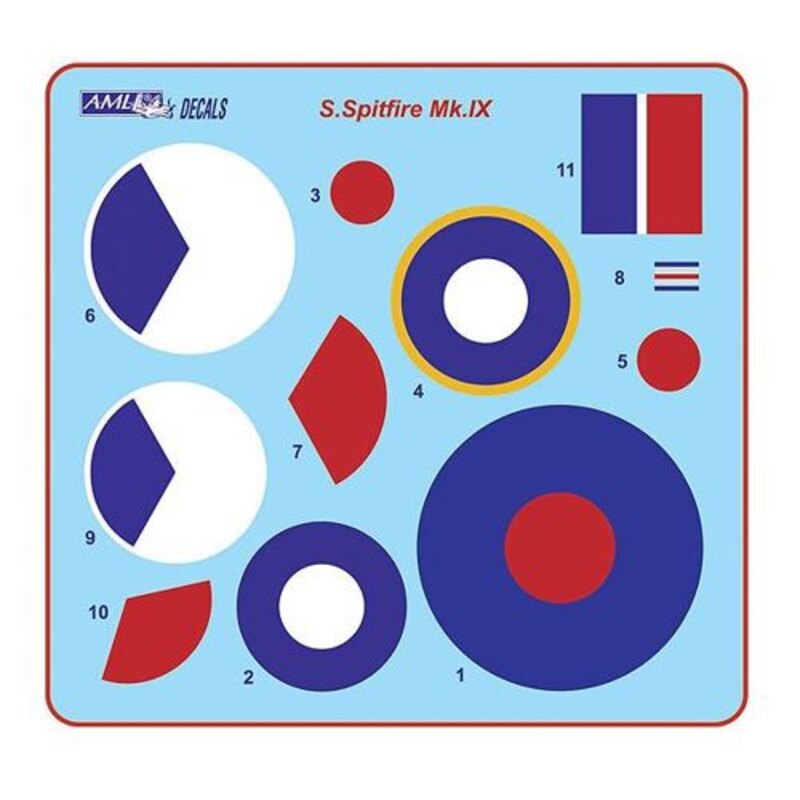 312 th Squadron RAF, Part II / 2 decal version: Supermarine Spitfire LF Mk.IXe, TE523,EV-13+SL625,JT-11, DuoJ