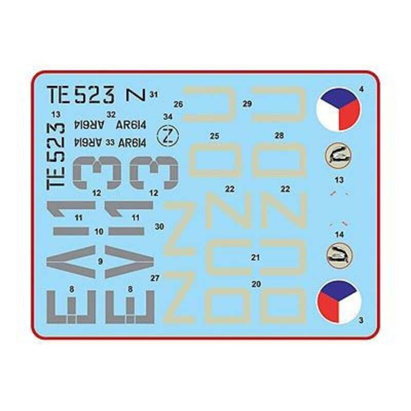 Decals 312 th Squadron RAF, Part VI / 3 decal version: Supermarine Spitfire LF LR Mk.Vc, AR614, DUoZ-2x + Spitfire LF Mk.IXe, TE