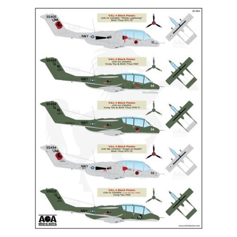 North-American/Rockwell OV-10A Bronco Black Ponies & More Broncos - USN/USMC OV-10A Broncos in the Vietnam War Era [OV-10A/C]