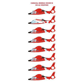Decals Aerospatiale HH-65C Dolphin Helicopter USN Coast Guard 