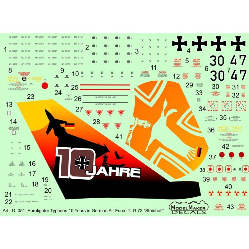 Eurofighter Typhoon 10 Years in German Air Force TLG 73 Steinhoff