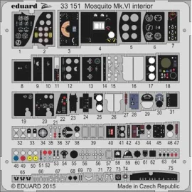 de Havilland Mosquito Mk.VI interior (designed to be used with Tamiya kits)