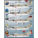 Colorful Gray & White Cougars. Colorful Gray & White Cougars includes options for seven F9F-8 single seat Cougars and three Grum