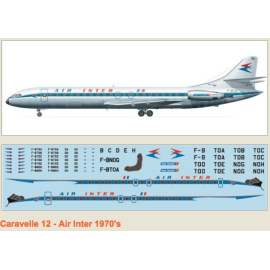 Caravelle 12 Air Inter 70's Model kit