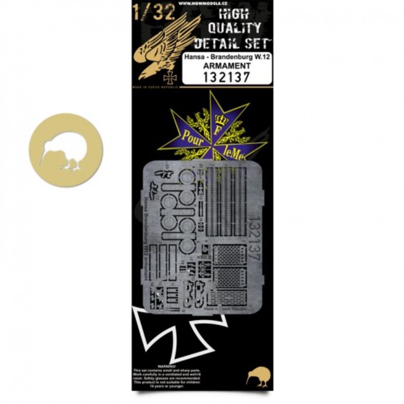 Hansa-Brandenburg W.12 Armament (designed to be used with Wingnut Wings kits)