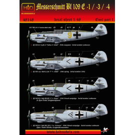 Messerschmitt Bf 109E-1/Bf 109E-3/Bf 109E-4 (Kieki, Grace, Fortuna, Motti)