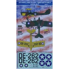 Decals de Havilland DH.82A Tiger Moth Mk.II (USAAF) (designed to be used with SMER kits) 