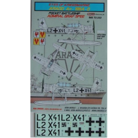Decals Arado Ar 196A-0 (ADMIRAL GRAF SPEE) (designed to be used with Airfix, Encore, Heller and Revell kits) 