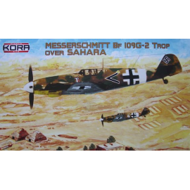 Messerschmitt Bf 109G-2 over the Sahara desert (plastic kit with etched and resin parts) Model kit