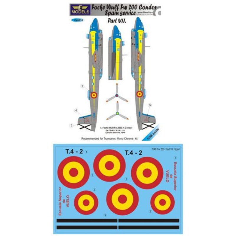 Focke-Wulf Fw 200C-4 Condor Spain Service (designed to be used with Trumpeter kits)