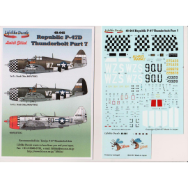 Decals Republic P-47D Thunderbolt part 7 includes Eileen, Always Marge and one other 