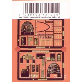 Re-released! Convair B-58 Hustler instrument panels etc (designed to be assembled with model kits from Italeri)