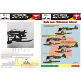 Decals Mitsubishi A6M2 model 21-N Rufe - Rufe over Solomon Island 