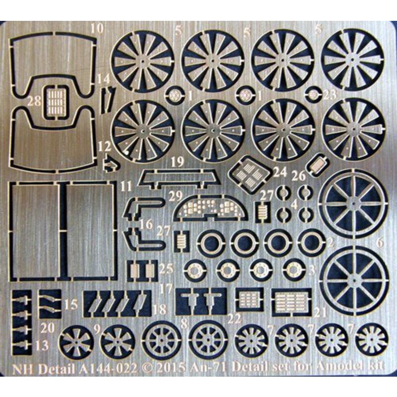 Antonov An-71 Detail Set for Model (designed to be used with A Model AMU14475 kits)