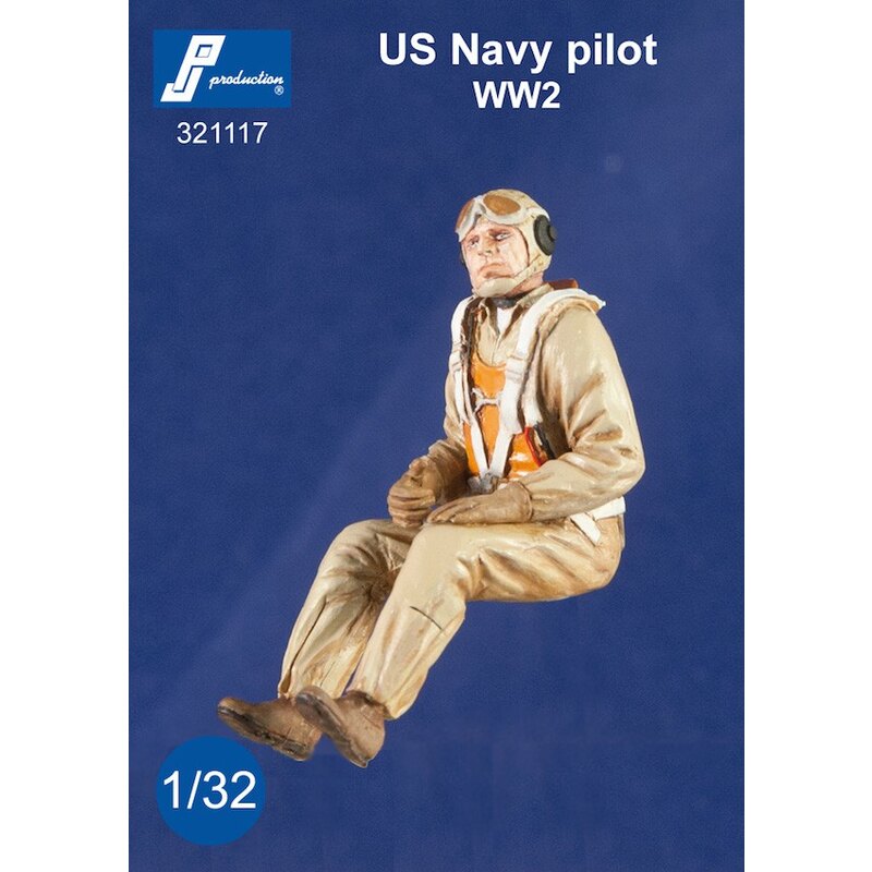 US Navy pilot seated in a/c (WWII) Figures