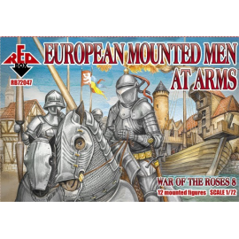 War of the Roses 8 European Mounted Men-at-Arms Figures